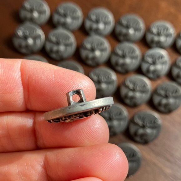 Pewter Moose Buttons - set of 27 - Picture 5 of 5